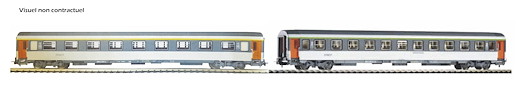 SNCF 2 CorailwagenVU 1x 1.Klasse und 1x 2.Klasse, Ep. V