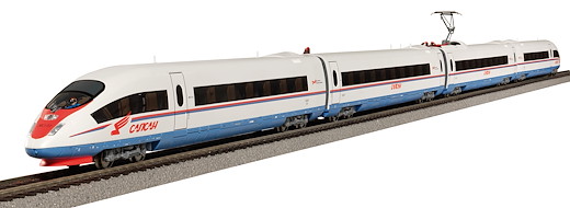 Start-Set mit Bettung ICE 3 "Sapsan", RZD