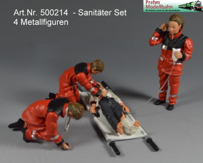 Sanitäter Set, 4 Figuren