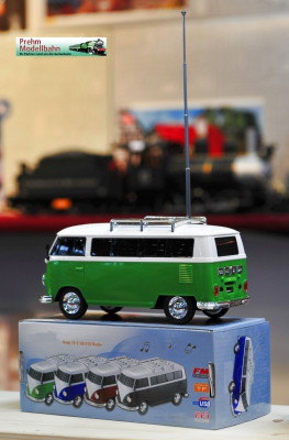 VW Bus T1 ( ca. 1:22,5) mit Soundmodul,Bluetooth, MP3 Player, Radio, Port für USB und Micro SDerhältlich in den Farben Rot, Blau, Grün, Schwarz