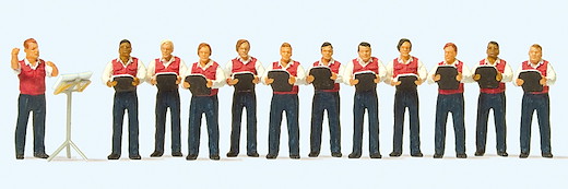 Männergesangsverein, 12 Miniaturfiguren