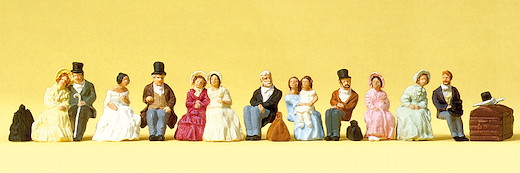 Sitzende Reisende um 1847
