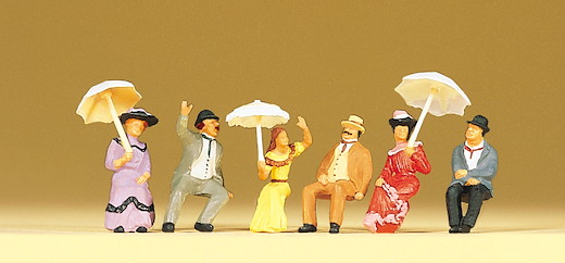 Sitzende Figuren (zu Kutsche)
