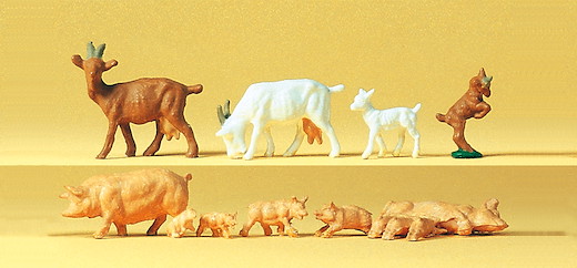 Ziegen und Schweine