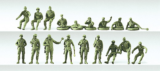Bundeswehr BRD Posten, Kraftf. Panzersold, 18 unbem. Fig.