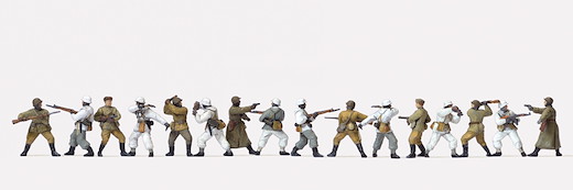 Nahkampf Winteruniform UdSSR/DR 1943-45, 16 Fig. unbem.