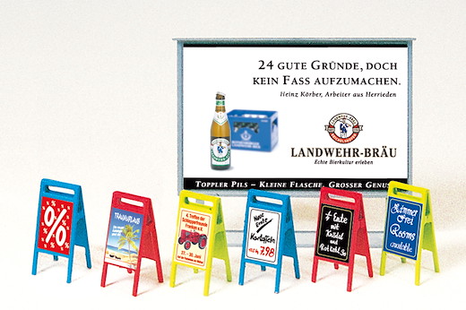 Plakattafel u. Werbeschilder, Bausatz