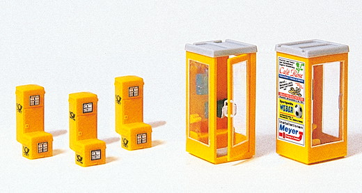 Briefkästen und Telefonzelle, Bausatz