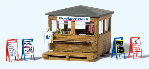 Kiosk mit Bootsverleih, Bausatz