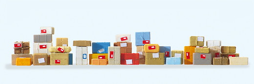 Postpakete, 40 Stück Fertigmodell