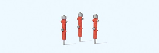Hydranten rot. 3 Stk. Fertigmodell