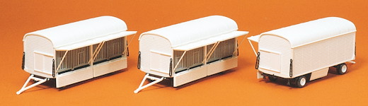 Käfigwagen ohne Beschriftung, 3 Stück