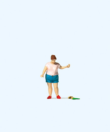 Frau mit / ohne Burger