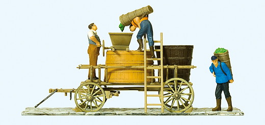 Winzerwagen stehend