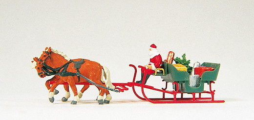 Schlitten, Weihnachtsmann, Pakete