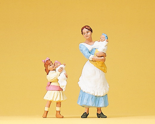 Kindermädchen mit Kindern