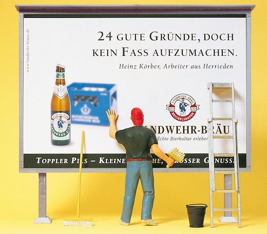 Plakattafel, Plakatkleber, Zubehör