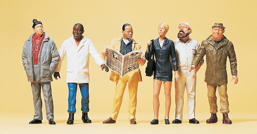 Passanten, 6 Figuren