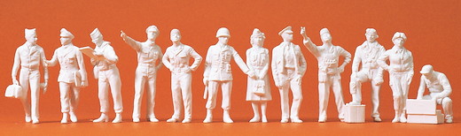 Piloten. Bodenpersonal, US-Army, 12 unbem. Fig.