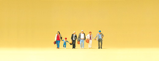 Gehende Reisende