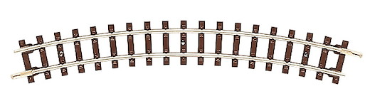 Gebogenes Gleis, 30°, 261,8mm
