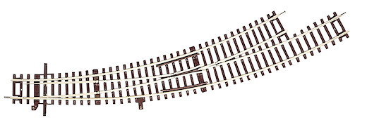 Bogenweiche links BWl5/6, 30°, 542,8mm