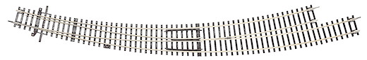Bogenweiche links BWl9/10, 30°, 826,4mm