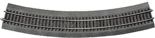Gebogenes Gleis R6, 30°, 604,4mm