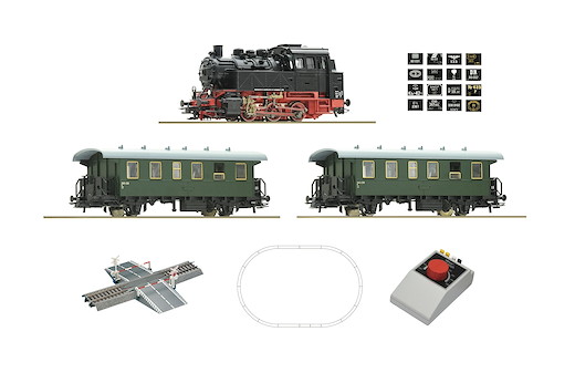 Analog Start Set: Dampflokomotive BR 80 mit Personenzug
