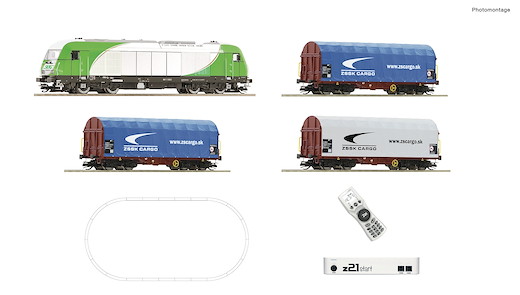 z21 start Digitalset: Diesellokomotive ER 20 der SETG mit Güterzug, Privatbahn