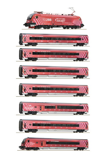 8-tlg. Set: „100 Jahre ÖBB“-Railjet, ÖBB