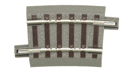 Gebogenes Gleis R2, 7,5°