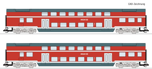 2-tlg. Set 2: Doppelstockwagen, DB AG