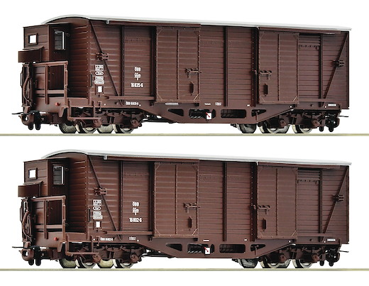 2-tlg. Set: Gedeckte Güterwagen, ÖBB