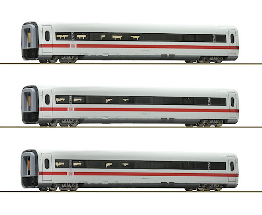 3-tlg. Set 3: Zwischenwagen ICE 1, DB AG