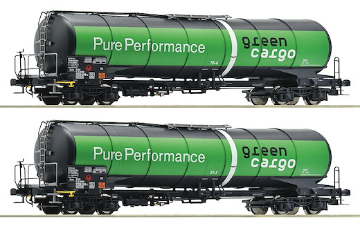 2-tlg. Set: Kesselwagen, Green Cargo, SJ