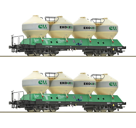 2-tlg. Set: Silowagen, ZSSK, Privatbahn
