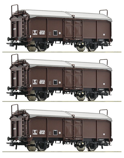 3-tlg. Set: Schiebedachwagen, SNCF