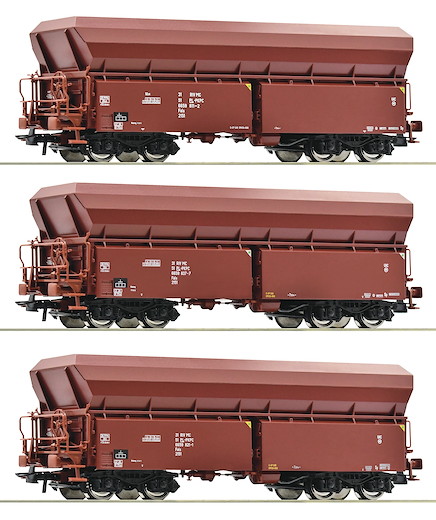 3-tlg. Set: Selbstentladewagen, PKP Cargo