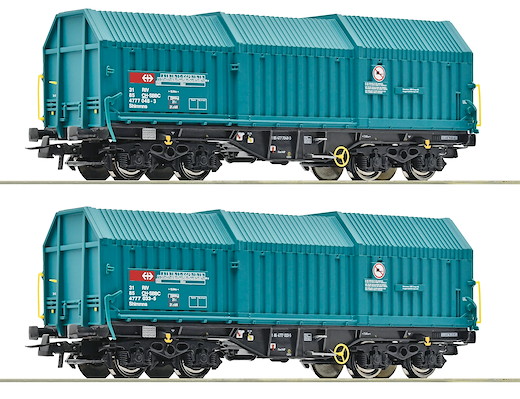 2-tlg. Set: Teleskophaubenwagen, SBB