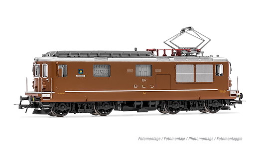 BLS E-Lok Re 4/4 167 Ausserberg, kurze Version, Ep. IV-V, ACS