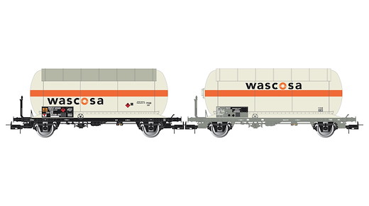 SBB, 2er-Set 2-achsiger Gaskesselwagen “WASCOSA”, Ep.V