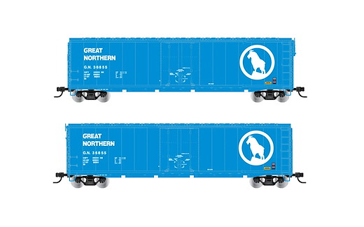 Great Northern plug door boxcar blau 36887