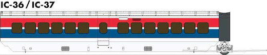 TurboTrain Coach Lt AMTRK