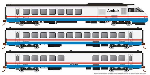 Turboliner DC AMTK Set 2, Amtrak