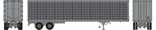 45'Trailer silver Unlette