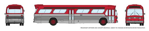 New Look Bus Red/Slv