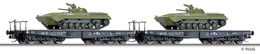 Güterwagenset Militärtransport PKP