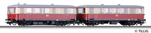 Triebwagen mit Beiwagen DR