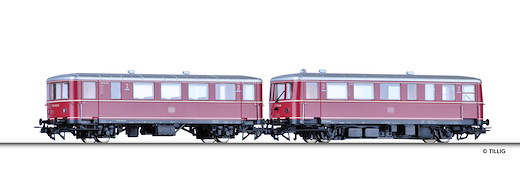 Triebwagen mit Beiwagen DB